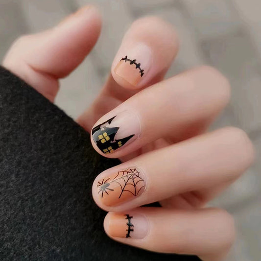 GLAMPOP Pumpkin Posh Press-on Nails false Halloween Nails