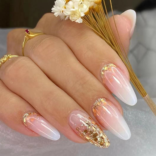 GLAMPOP Rosé Radiance Press-on Nails Bridal nails
