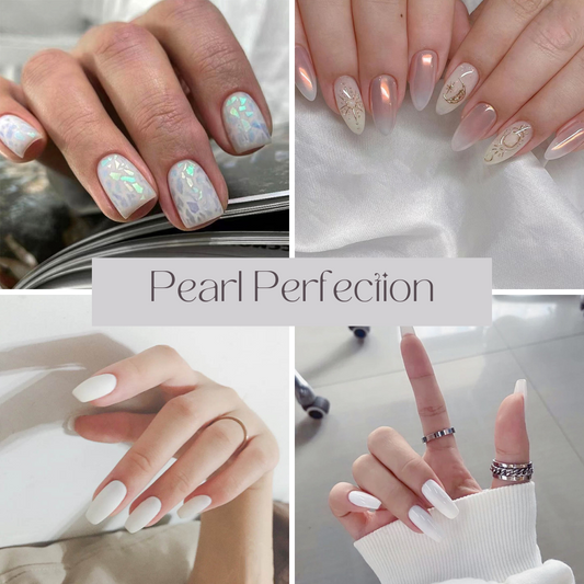 GLAMPOP Press on nails Pearl Perfection Bundle