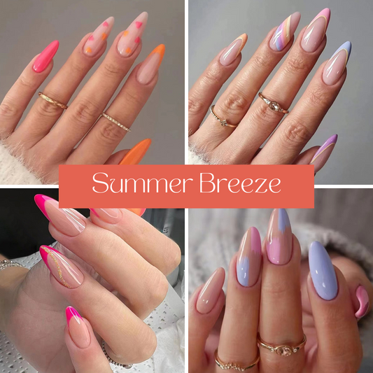 GLAMPOP Press On Nails Summer Breeze Bundle