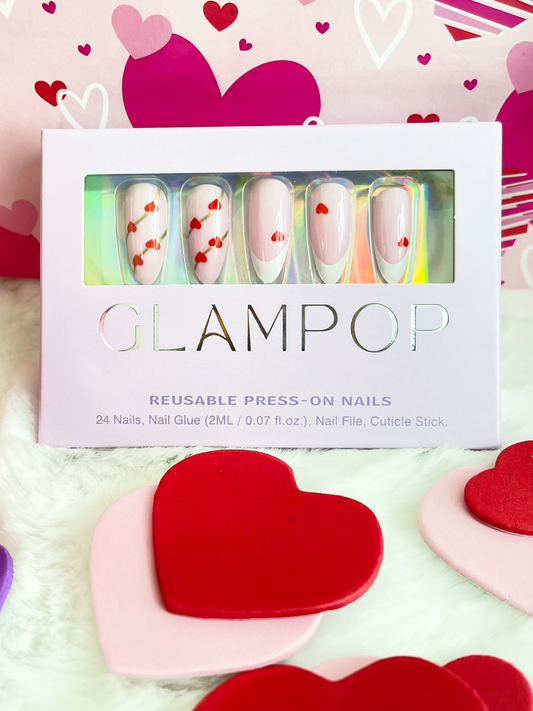 GLAMPOP Cupid's Crush Press-on Nails for Valentines day