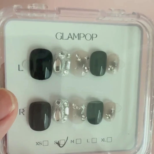 Midnight Gala Handmade Press On Nails