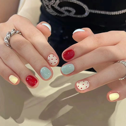 GLAMPOP Ice Cream Date Press-On Nails