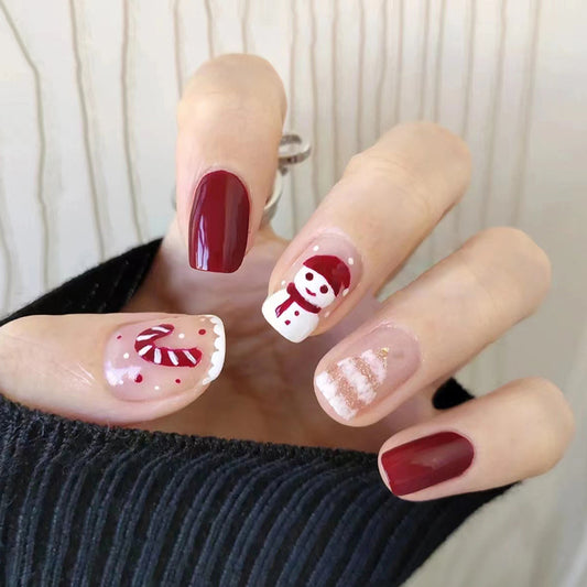 Crimson Wonderland Press-on Nails