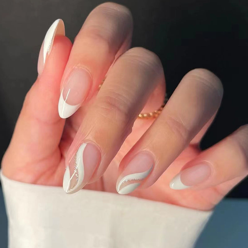 GLAMPOP Whispered Curve Press-on Nails FOR BRIDES