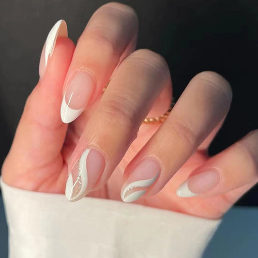 GLAMPOP Whispered Curve Press-on Nails FOR BRIDES