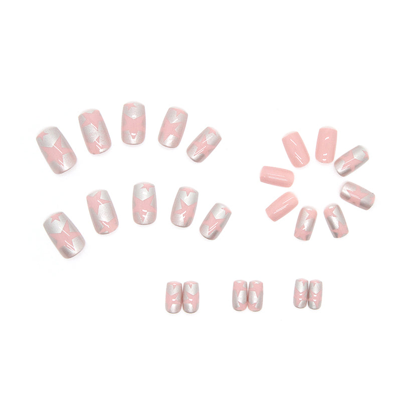 Stellar Blush Press-on Nails Glampop trendy nails