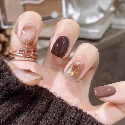 GLAMPOP Cocoa Charm Press-on Nails