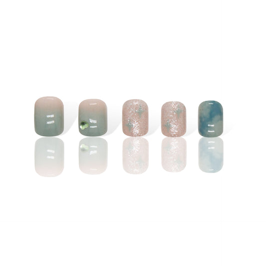 Crystal Charm Press-on Nails