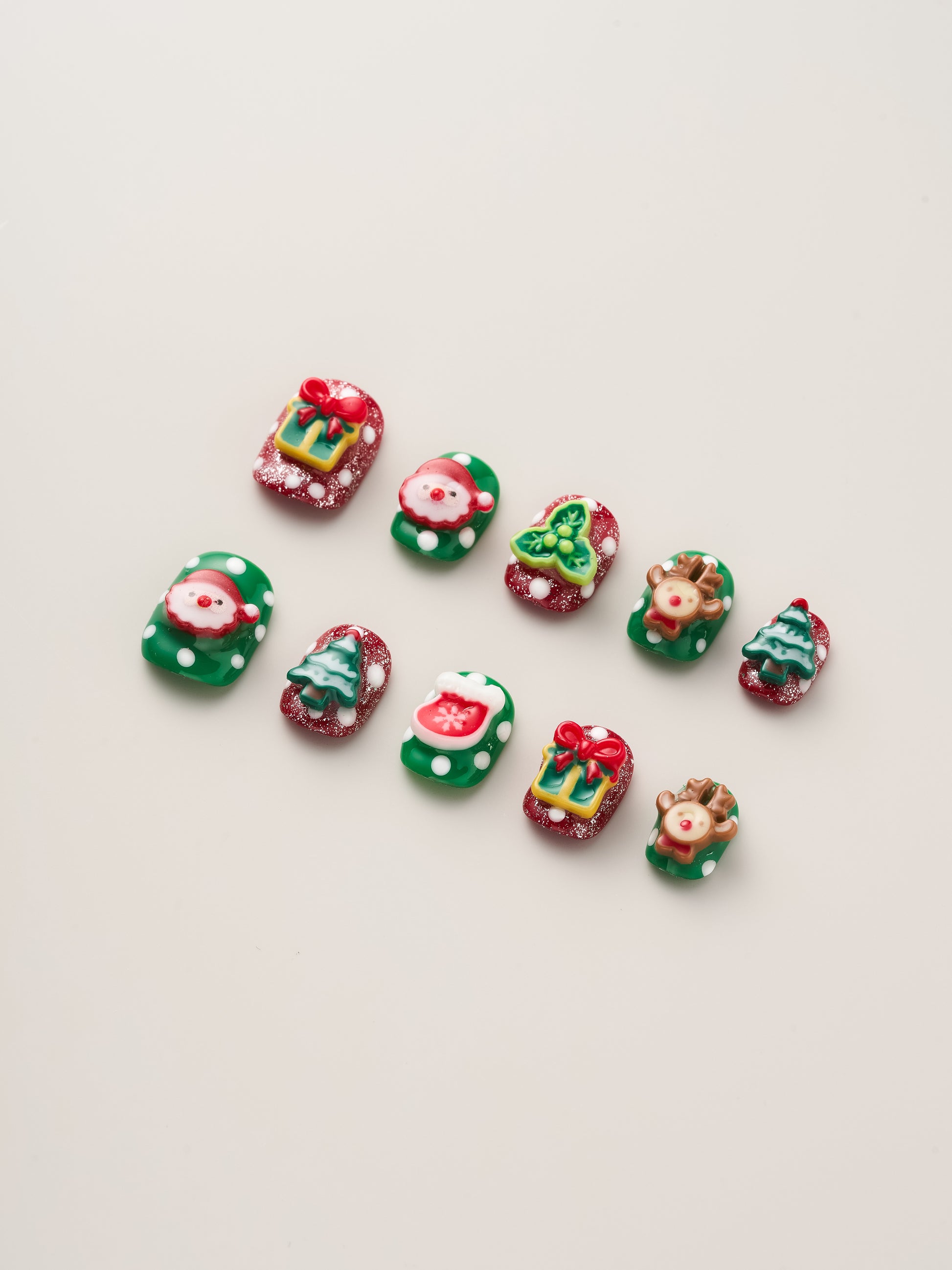 Christmas Chic Handmade Press On Nails