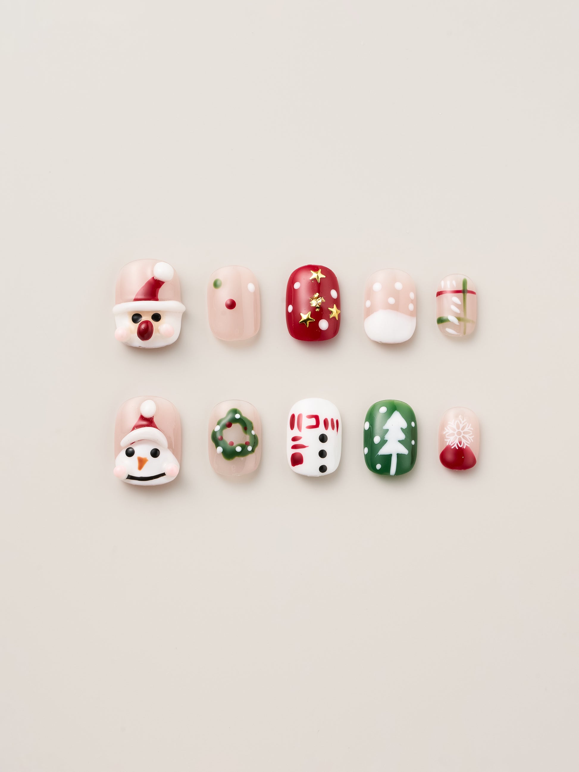 Christmas Chic Handmade Press On Nails