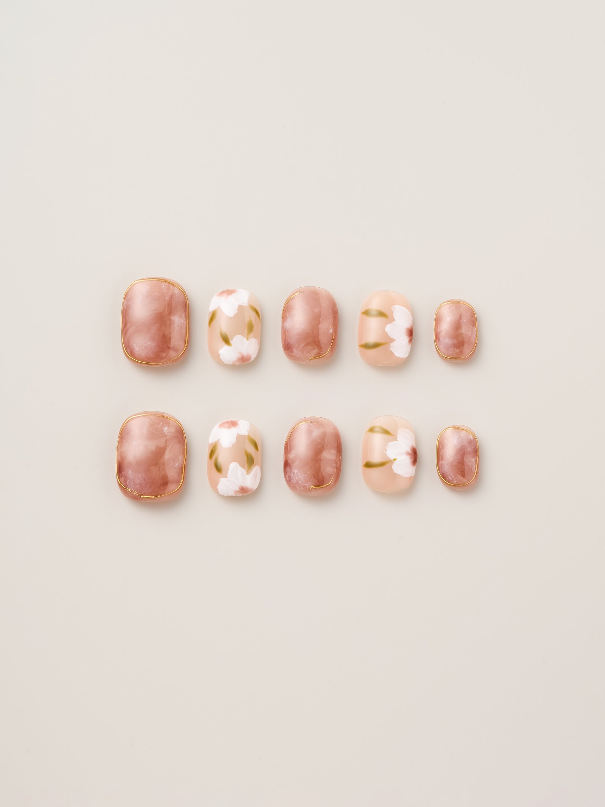 Blossom Blush Handmade Press On Nails