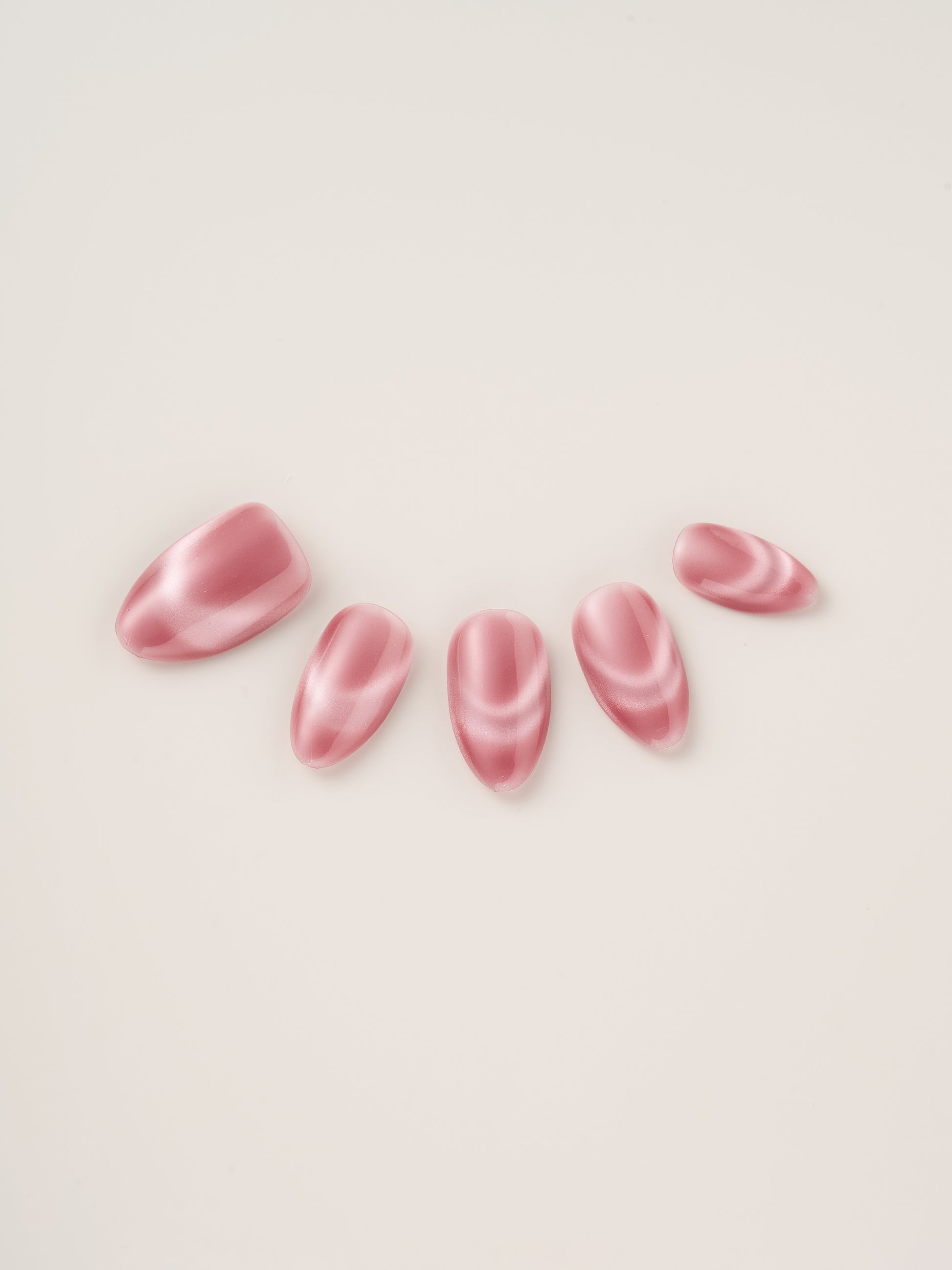Pink Cat Eye Handmade Press On Nails