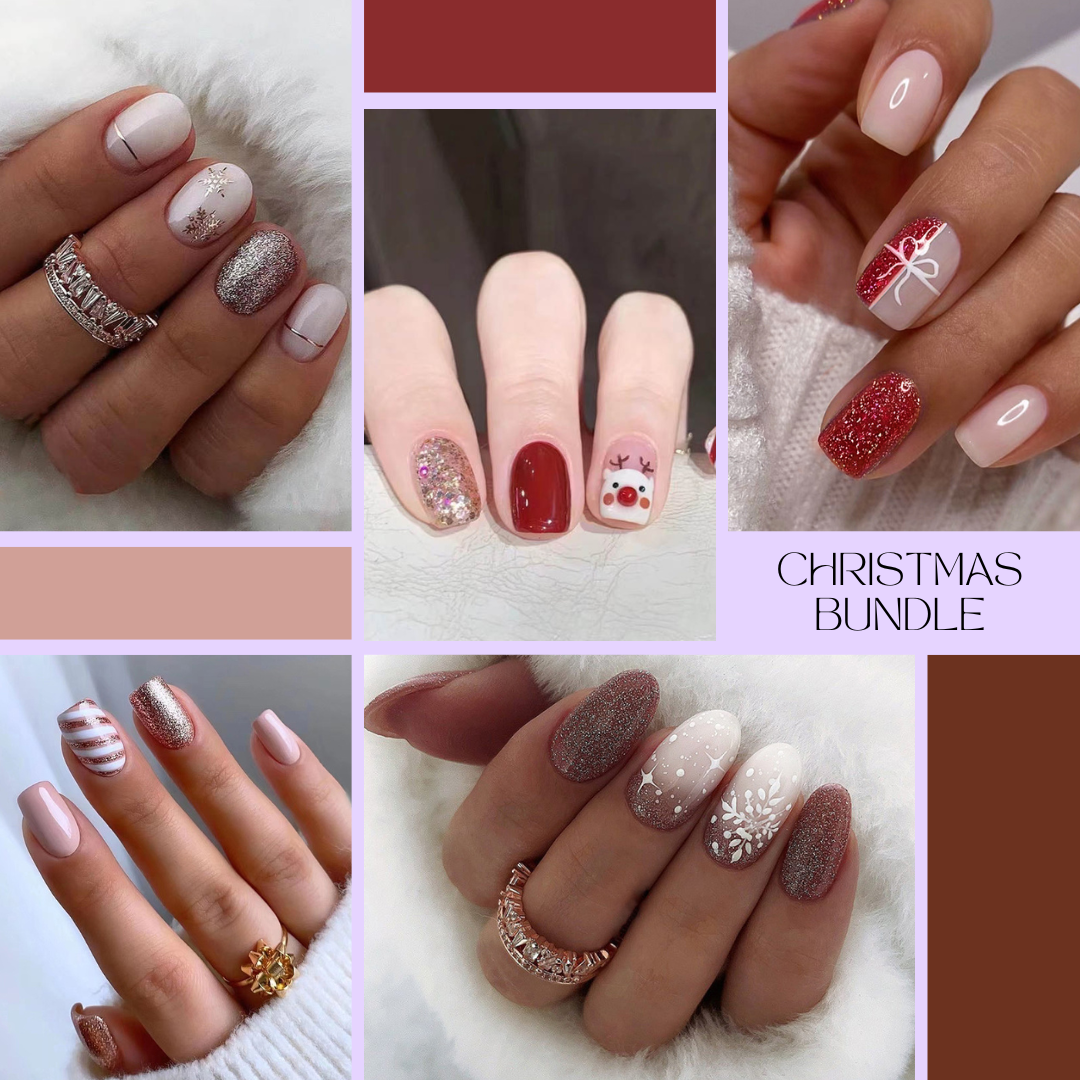 GLAMPOP Press On Nails Christmas Bundle