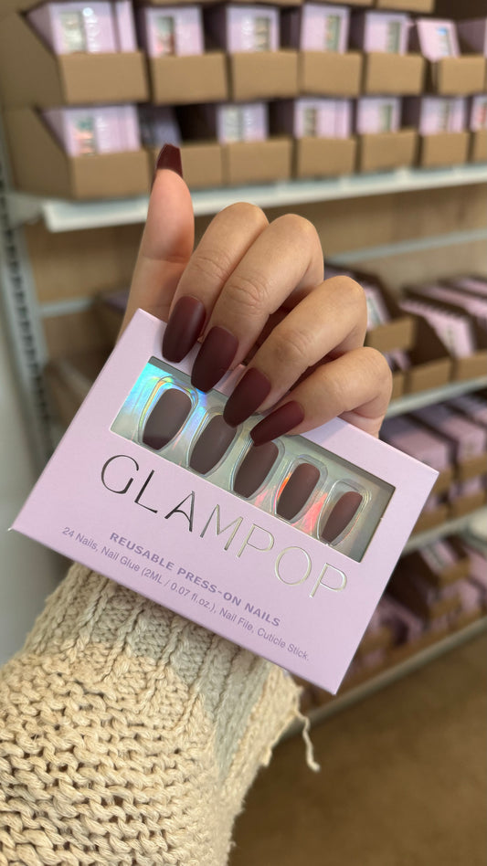 Vino Velvet Press-on Nails