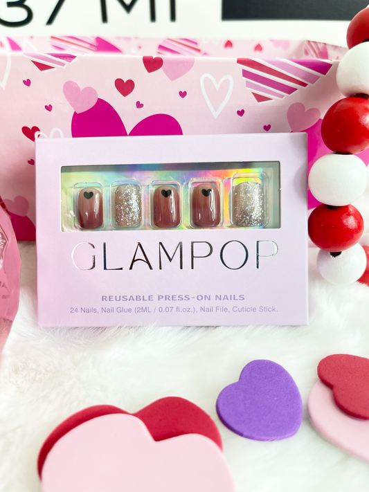 GLAMPOP Midnight Heartbeat Press-on Nails