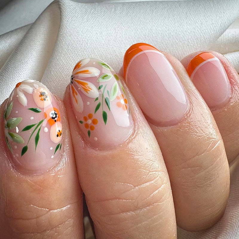 GLAMPOP Citrus Bloom Press-On Nails