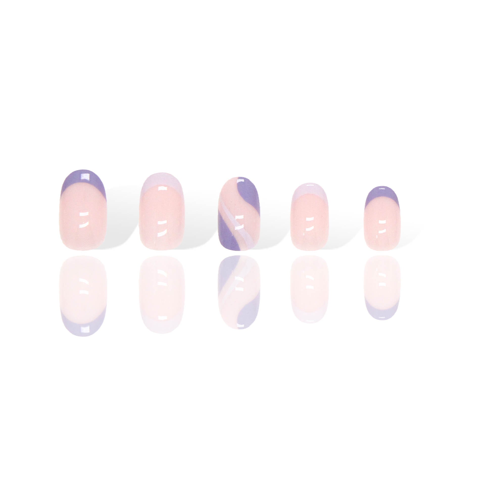 GLAMPOP Lavender Edge Press-on Nails