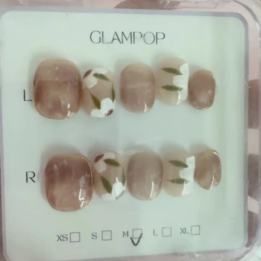 Blossom Blush Handmade Press On Nails